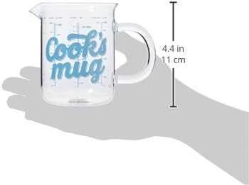 „Thumbs Up 1001700“ matavimo puodelis, 0,5 l, borosilikatinis stiklas