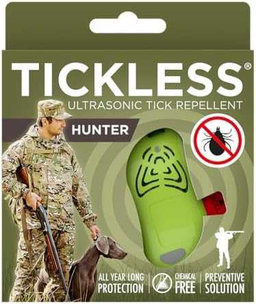 Protectone TickLess Hunter ultragarsinis pakabukas nuo erkių ir blusų, žalias