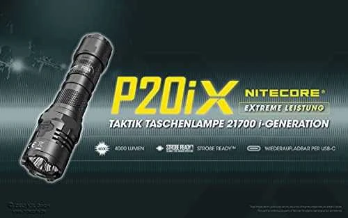 Žibintuvėlis NITECORE P20IX  4000 LUMENS