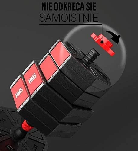 Keičiamo svorio hantelių komplektas HMS SGC40 40 kg