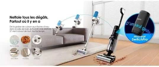 Belaidžiai grindų plovimo ir siurbimo prietaisai Tineco Floor One Switch S7 Pet