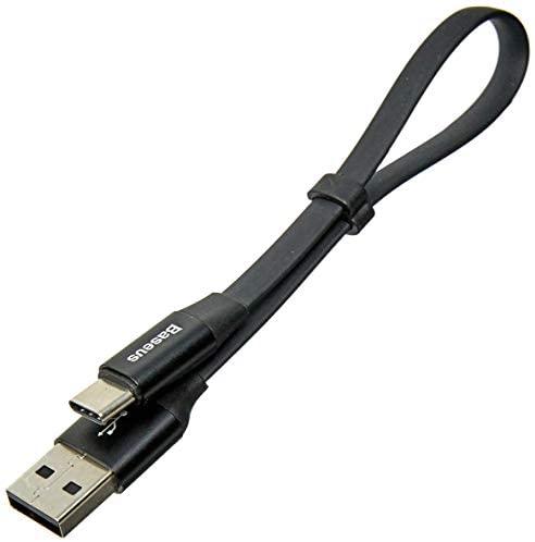 Baseus CATMBJ-01 Nimble USB-C Portable kabelis 23cm juodos spalvos