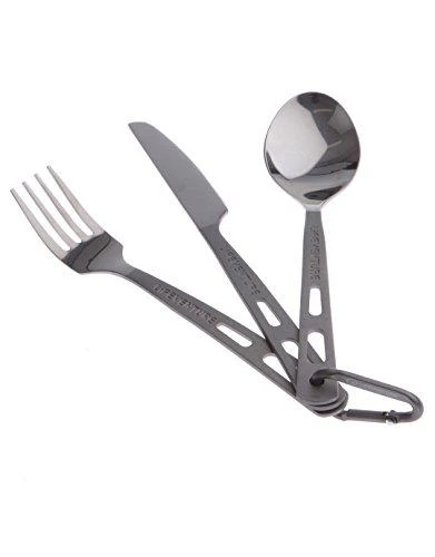 Įrankiai Lifeventure Titanium Cutlery Set