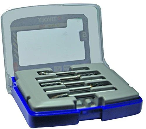 Grąžtas Tivoly Karbidinių frezų rinkinys, Ø8mm, HALF BOX, 5vnt