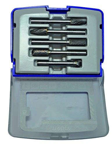 Grąžtas Tivoly Karbidinių frezų rinkinys, Ø8mm, HALF BOX, 5vnt