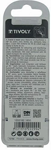Tivoly Grąžtas gilintuvas 90°, ØD=12,4mm, kotelis 8mm, HSS-E5