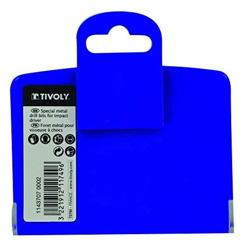 Grąžtas Tivoly Metalo grąžtų rinkinys 3-10mm, 7vnt, HSS, 1/4" kotelis, "Half-box"