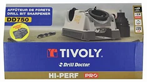 Tivoly Metalo ir betono grąžtų galandinimo staklės "Drill Doctor 750X". Ø2.5>19 мм,118°>135°