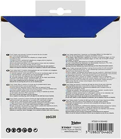 Tivoly Diskinis pjūklas švariam pjovimui plastikui, aliuminiui ir kietmedžiui 160x20x2.5/1.5mm, z40, 3°, (16mm adapteris)