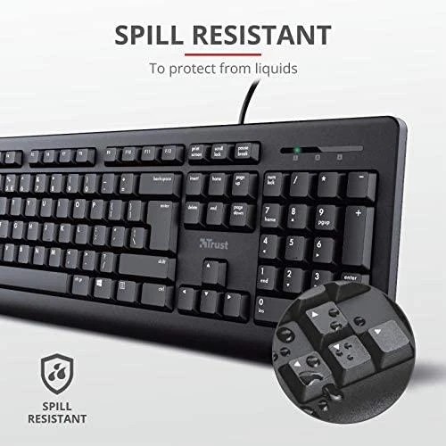 Trust TK-150 klaviatūra Universal USB QWERTY Juodas