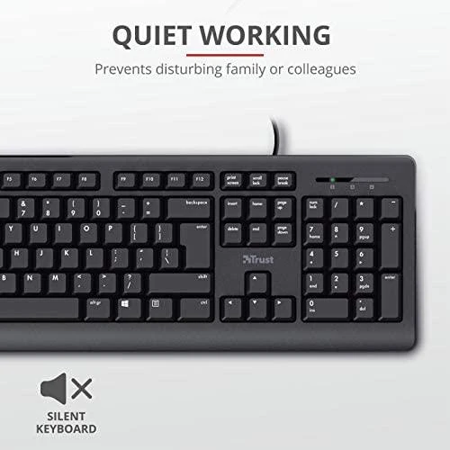 Trust TK-150 klaviatūra Universal USB QWERTY Juodas