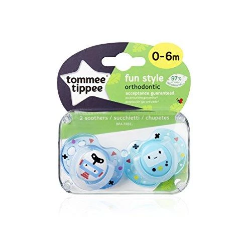 Tommee Tippee čiulptukai silikoniniai 2vnt 0-6m Fun 43335763