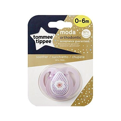 Tommee Tippee TT 43338670 čiulptukas MODA GIRL 0-6m 1 vnt. SPECIALUS PASIŪLYMAS + nemokamas čiulptukas!