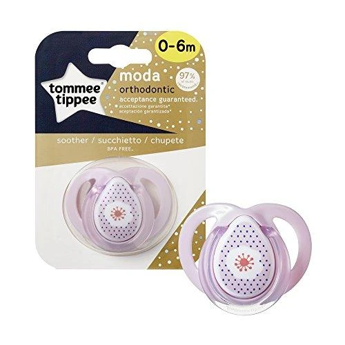 Tommee Tippee TT 43338670 čiulptukas MODA GIRL 0-6m 1 vnt. SPECIALUS PASIŪLYMAS + nemokamas čiulptukas!