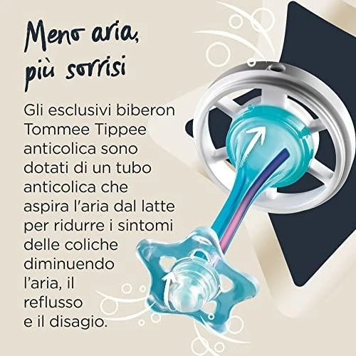 Tommee Tippee TOMMEE TIPPE buteliukas ADVANCED ANTI-COLIC, 260 ml, 3 vnt., 422746