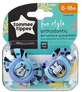 Lotto TOMMEE TIPPEE TTP43335896 čiulptukas FUN FRIENDS 6-18m 2pack