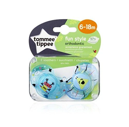 Lotto TOMMEE TIPPEE TTP43335896 čiulptukas FUN FRIENDS 6-18m 2pack