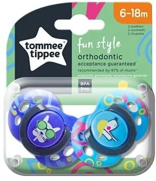 Lotto TOMMEE TIPPEE TTP43335896 čiulptukas FUN FRIENDS 6-18m 2pack