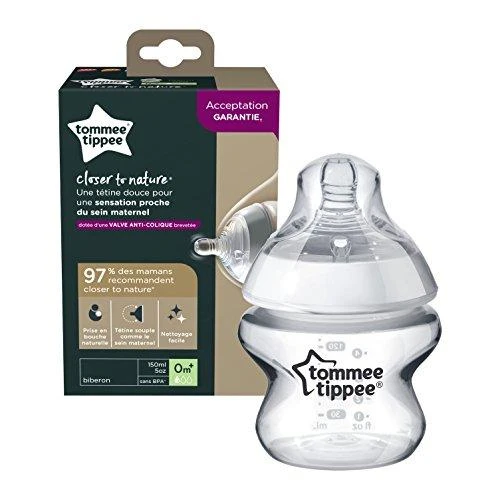 TOMMEE TIPPEE Natural Start buteliukas, su sterilizavimo funkcija, 150 ml, 42240091