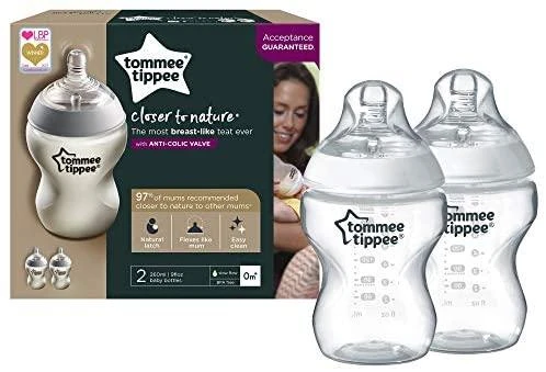 TOMMEE TIPPEE Natural Start buteliukai, su sterilizavimo funkcija 260 ml, 2 vnt., 42252091