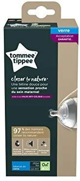 TOMMEE TIPPEE Natural Start stiklinis buteliukas, su sterilizavimo funkcija 250 ml, 0 mėn+, 42243891