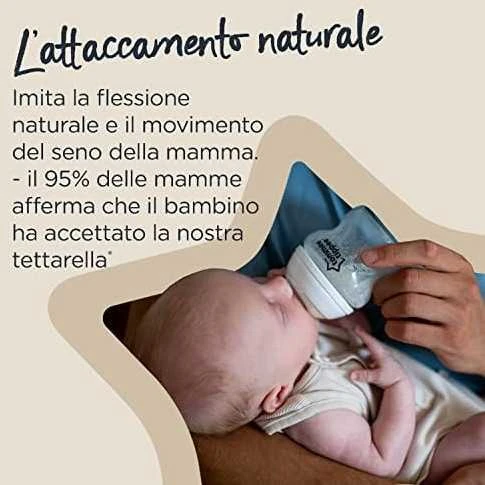 TOMMEE TIPPEE Natural Start žindukas lėtos srovės CLOSER TO NATURE, su sterilizavimo funkcija 2 vnt., 42458401