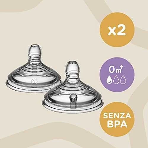 TOMMEE TIPPEE Natural Start žindukas lėtos srovės CLOSER TO NATURE, su sterilizavimo funkcija 2 vnt., 42458401