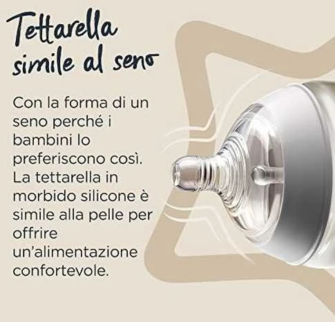 TOMMEE TIPPEE Natural Start žindukas lėtos srovės CLOSER TO NATURE, su sterilizavimo funkcija 2 vnt., 42458401