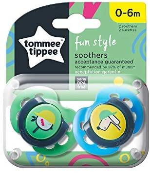 TOMMEE TIPPEE silikoninis čiulptukas FUN STYLE, 18-36 mėn., 2 vnt., 43340403