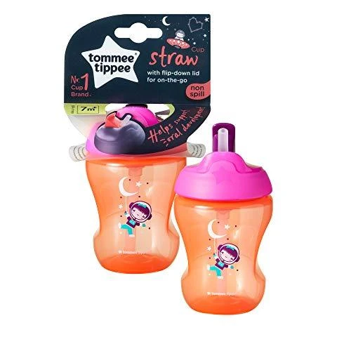 TOMMEE TIPPEE mokomasis puodelis su šiaudeliu, 7 mėn+, 447154