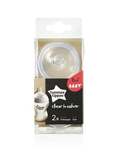 TOMMEE TIPPEE Natural Start žindukai tirštam skysčiui EASI-VENT, su sterilizavimo funkcija 2 vnt., 42214277