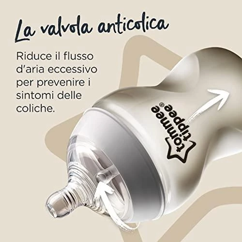TOMMEE TIPPEE Natural Start žindukai tirštam skysčiui EASI-VENT, su sterilizavimo funkcija 2 vnt., 42214277