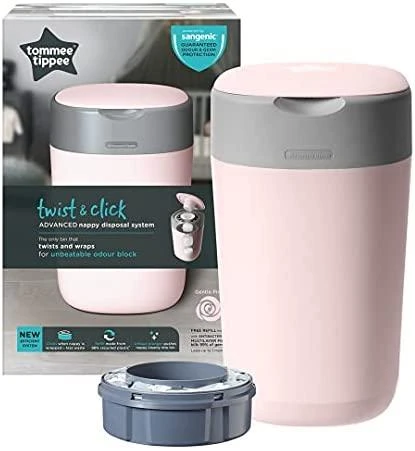 TOMMEE TIPPEE konteineris sauskelnėms Sangenic Twist&Click, rožinis, 85100202