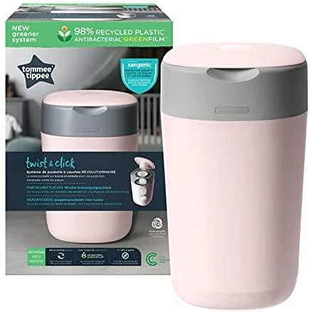 TOMMEE TIPPEE konteineris sauskelnėms Sangenic Twist&Click, rožinis, 85100202