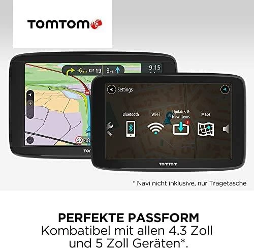 Senti TomTom 9UUA.001.63 navigatoriaus dėklas 12,7 cm (5") Įmautė Juoda, Pilka