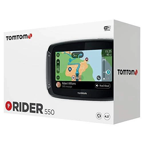 TomTom Rider 550 Premium Pack navigatorius 10,9 cm (4.3") Lietimui jautrus ekranas Fiksuotas Juoda 280 g