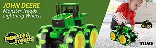 Tomy JOHN DEERE traktorius su šviečiančiais ratais Monster, 46434