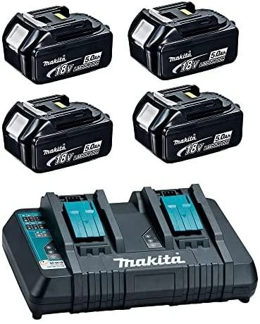 Makita Akumuliatorinė savaeigė vejapjovė DLM462PT4, 2x18V, 460mm, 4x5,0Ah, greičio reguliavimas