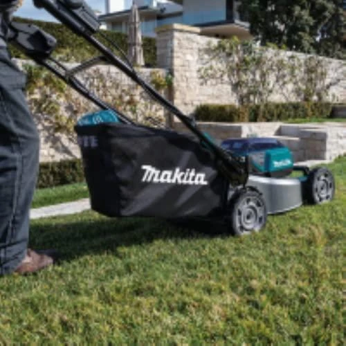 Makita Akumuliatorinė savaeigė vejapjovė DLM462PT4, 2x18V, 460mm, 4x5,0Ah, greičio reguliavimas
