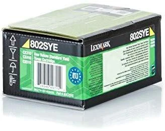 Lexmark 80C2SY0 | 802SYE Geltona standartinė našumo korporacinė kasetė (2k) | Kasetė | Geltona