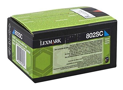 Lexmark 80C2SC0 | 802SCE mėlynos spalvos standartinės našumo korporacinė kasetė (2k) | Kasetė | Žydra spalva