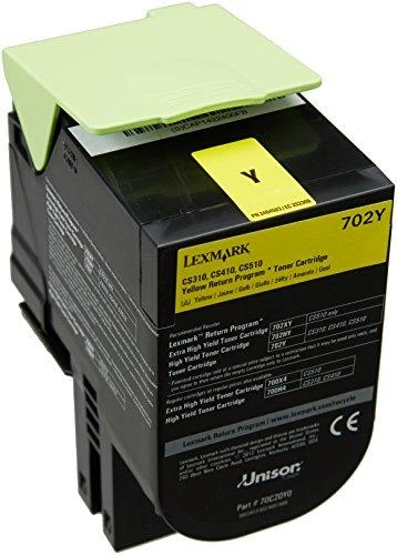 Lexmark return (70C20Y0, 702Y), geltona kasetė