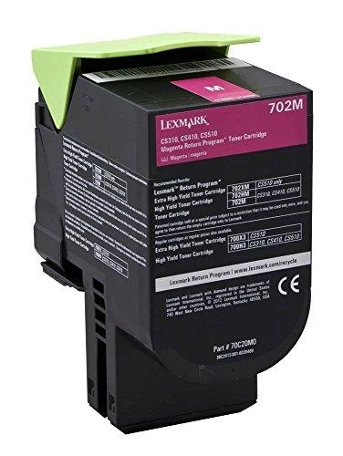 Lexmark return (70C20M0, 702M), purpurinė kasetė