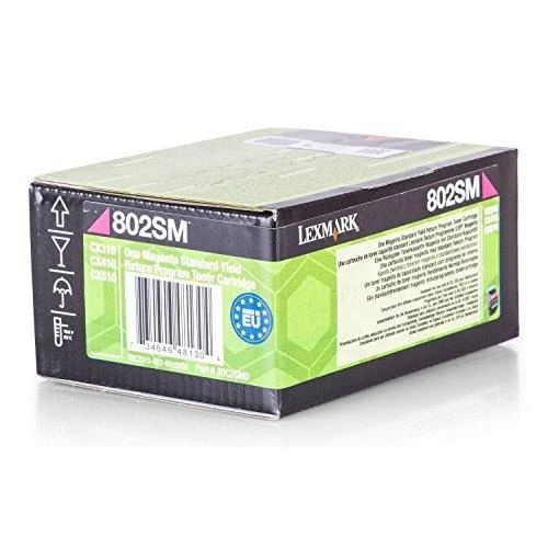 Lexmark 80C2SM0 kasetė, purpurinė, 2000 puslapių