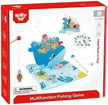 Tooky Toys TOOKY TOY Medieninė Žaidimų Rinkinys Banginys ir Žuvytės 4 Viename
