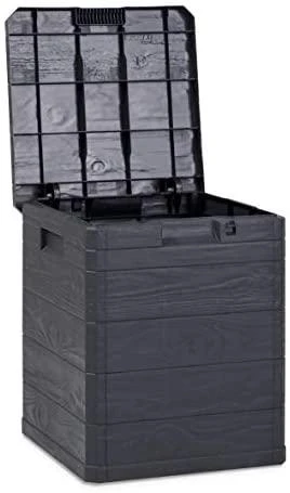 Woody Sodo daiktadėžė, antracito spalvos, 90 L
