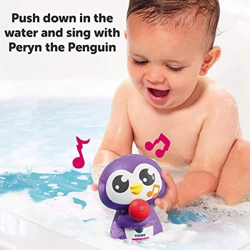 TOMY muzikinis vonios žaislas Tuneless Penguin, E72724C