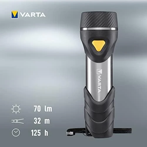 Varta Day Light Multi LED F30 Rankinis žibintuvėlis Juoda, Sidabras, Geltona