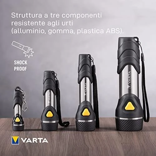 Varta Day Light Multi LED F30 Rankinis žibintuvėlis Juoda, Sidabras, Geltona