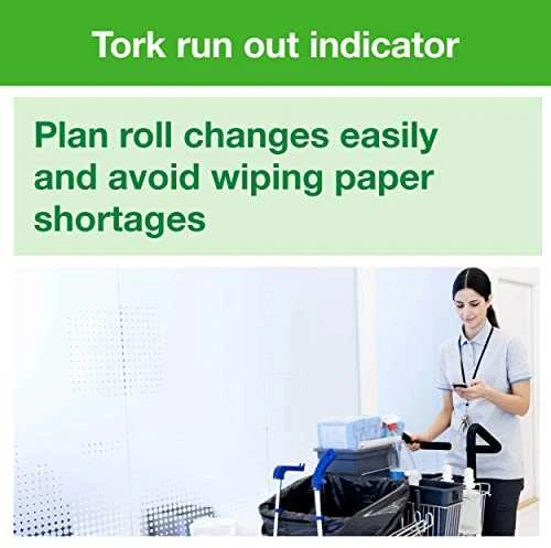 Popieriniai rankšluosčiai Tork Wiper Mini Centerfeed Advanced M1 (100130), 1 sluoksnis, baltos spalvos, 120 m